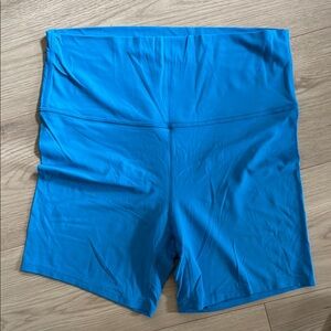 All in Motion Blue Bike Shorts High-Rise Athletic